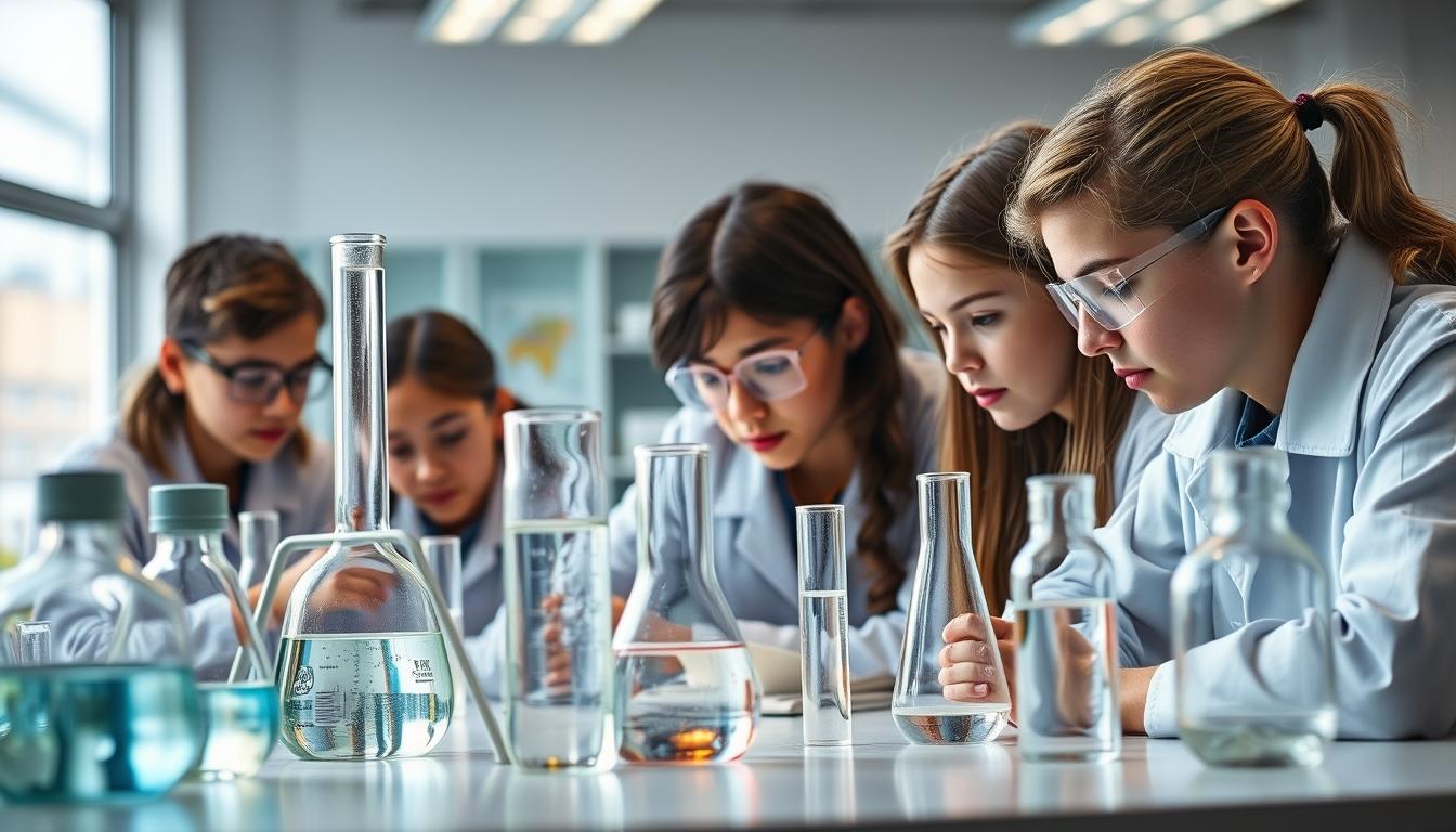 Student using learning strategies while studying