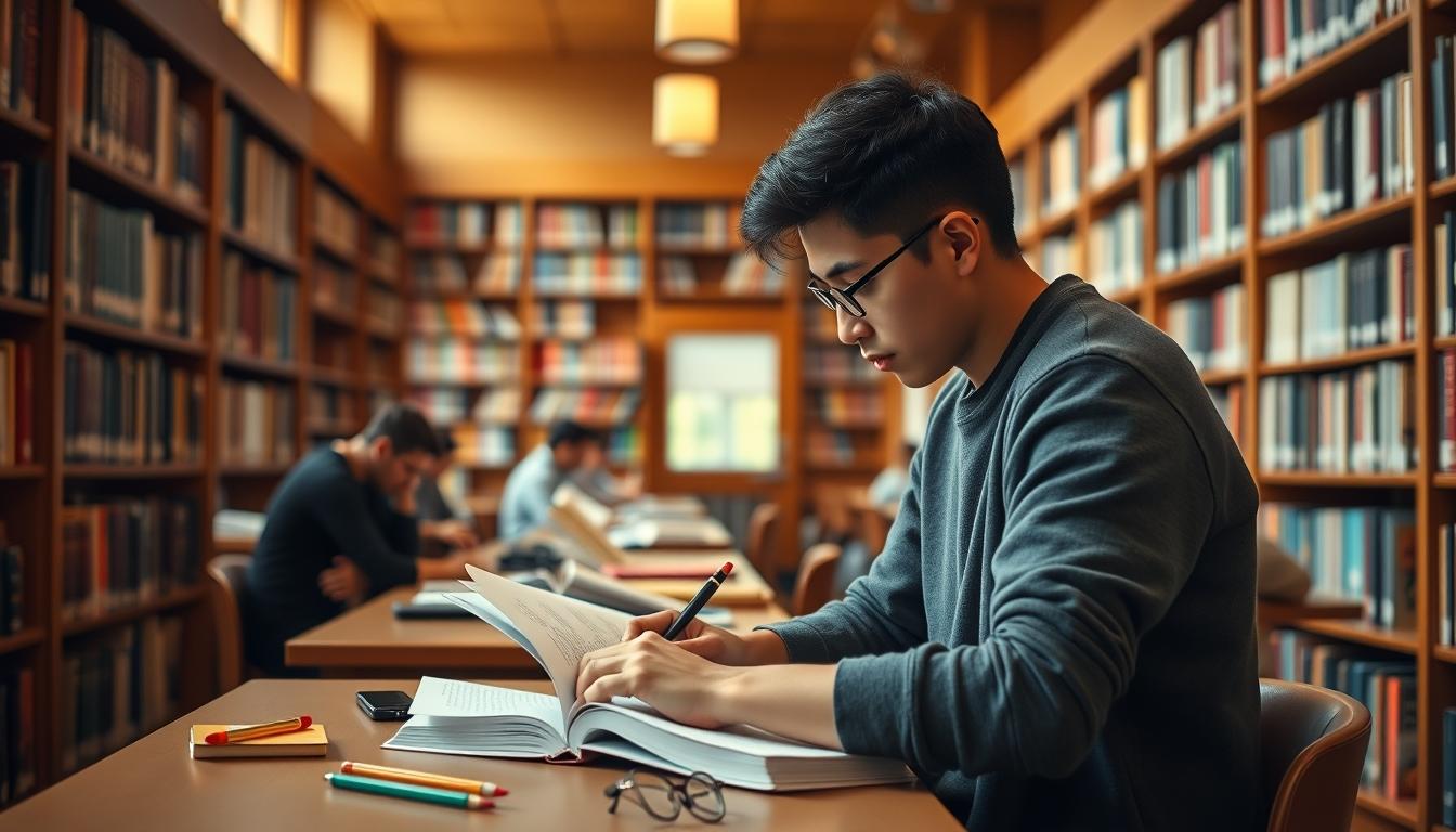 Students collaborating in study space